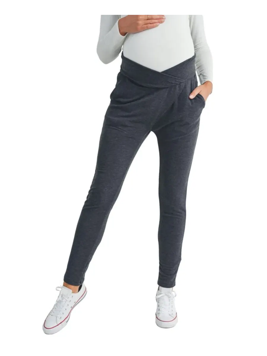 Брюки для беременных с заниженной талией и карманами, модель Pull-On Under-Bump Jogger Hello Miz — изображение 1 из 4