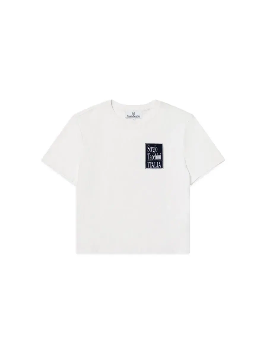 Футболка женская с коротким рукавом и принтом Italia Sergio Tacchini — изображение 2 из 4, белый