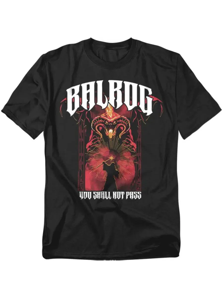 Футболка с принтом Balrog Band Lord Of The Rings — изображение 1 из 3, черный