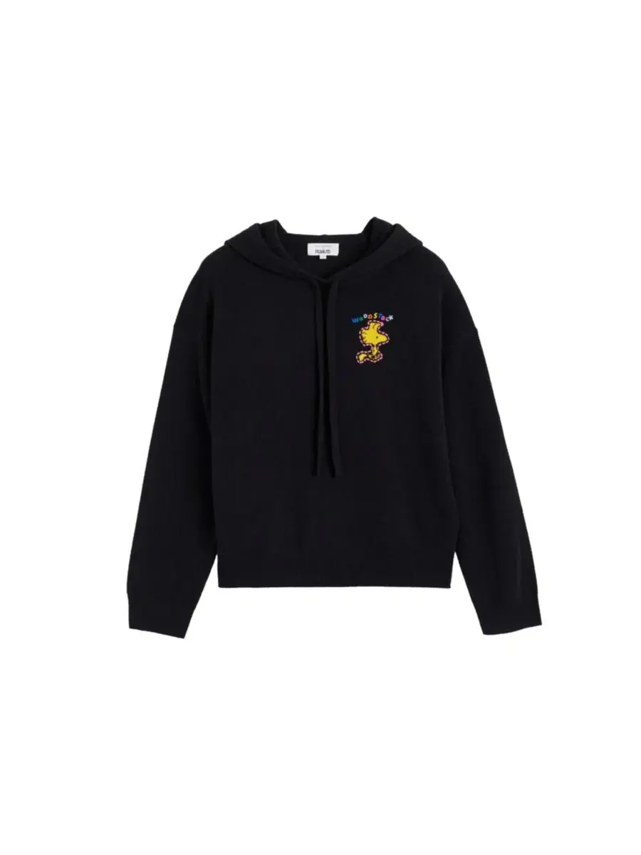 Худи оверсайз с вышивкой Snoopy и Woodstock Chinti & Parker — изображение 6 из 6, черный
