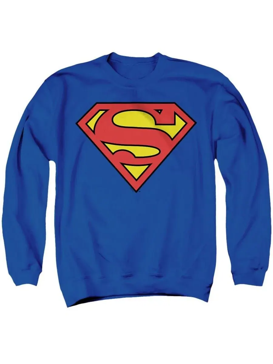 Свитшот с круглым вырезом Classic Logo Graphic Crewneck Pullover Superman — изображение 1 из 3, синий