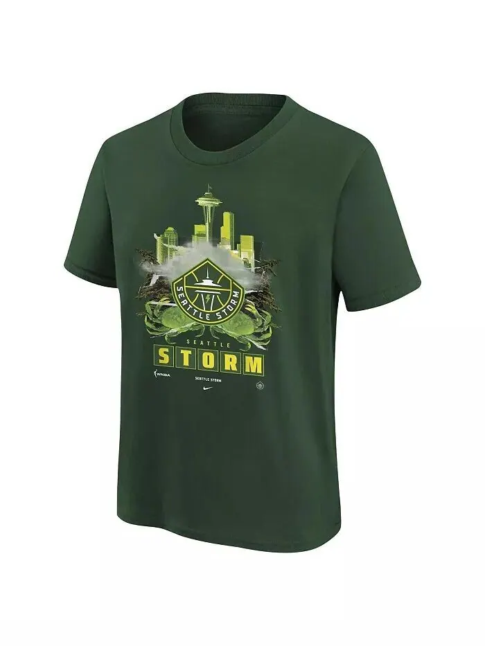 Футболка Max90 с оригинальным контентом от Big Boys and Girls Green Seattle Storm Nike — изображение 3 из 3