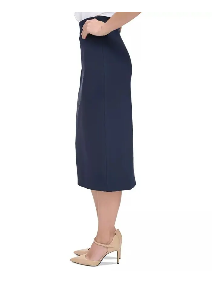 Женская юбка-карандаш Ponte Midi Tommy Hilfiger — изображение 3 из 6, синий