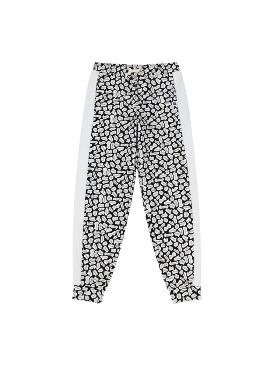 Mixed Up Clothing Детский комплект: толстовка с круглым вырезом и спортивные штаны - черно-белый — изображение 4 из 5