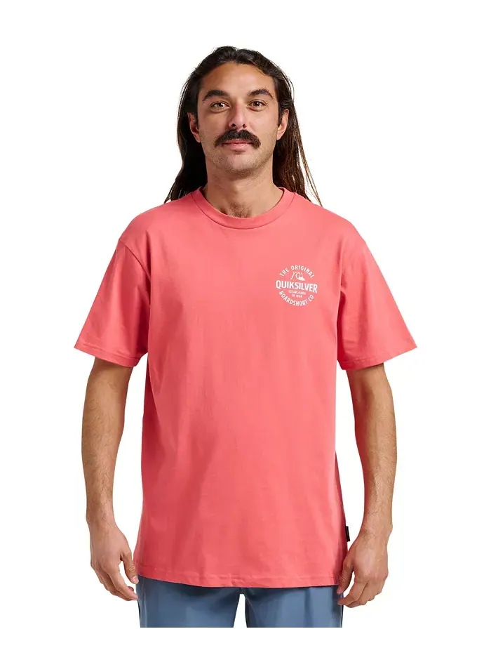 Мужская футболка с коротким рукавом Locked Up Quiksilver — изображение 2 из 3, красный
