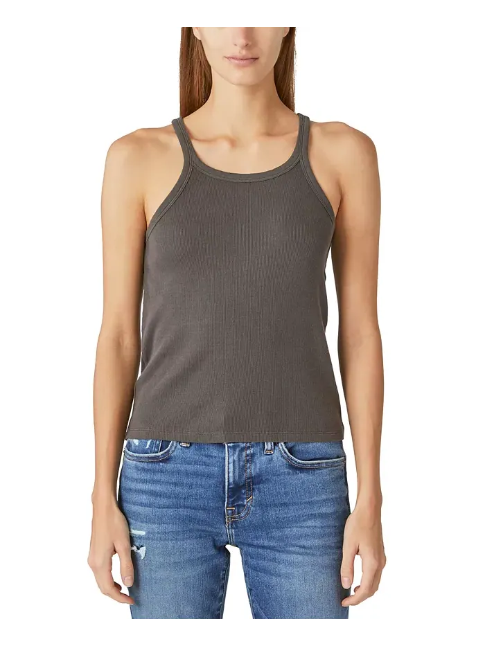 Женский ребристый топ с круглым вырезом Lucky Brand
