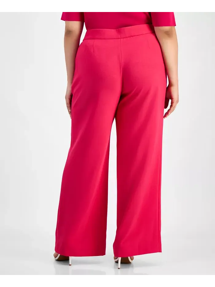 Широкие брюки Plus Size Tahari ASL — изображение 2 из 2, малина