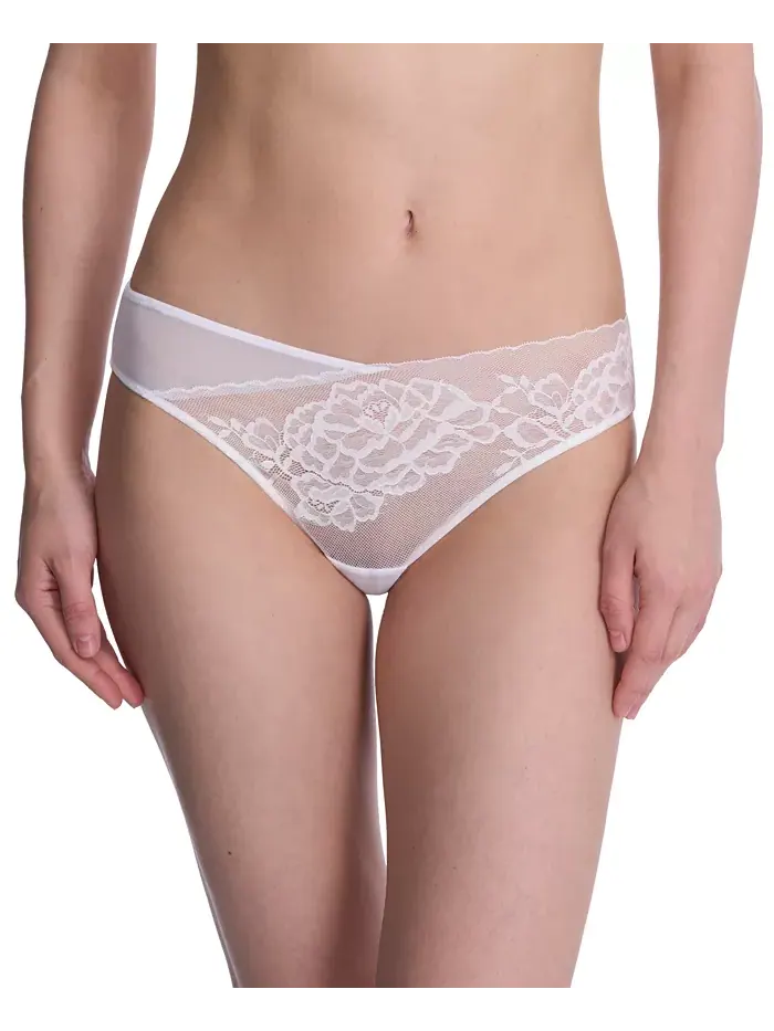 Женское нижнее белье бикини Flora Lace 773150 Natori — изображение 1 из 3, белый