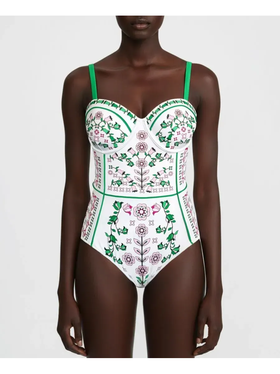 Jessie Zhao New York Женский слитный купальник Ivy Parterre