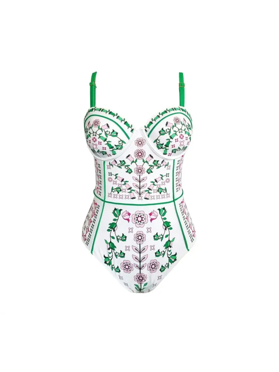 Jessie Zhao New York Женский слитный купальник Ivy Parterre — изображение 7 из 8, нет цвета