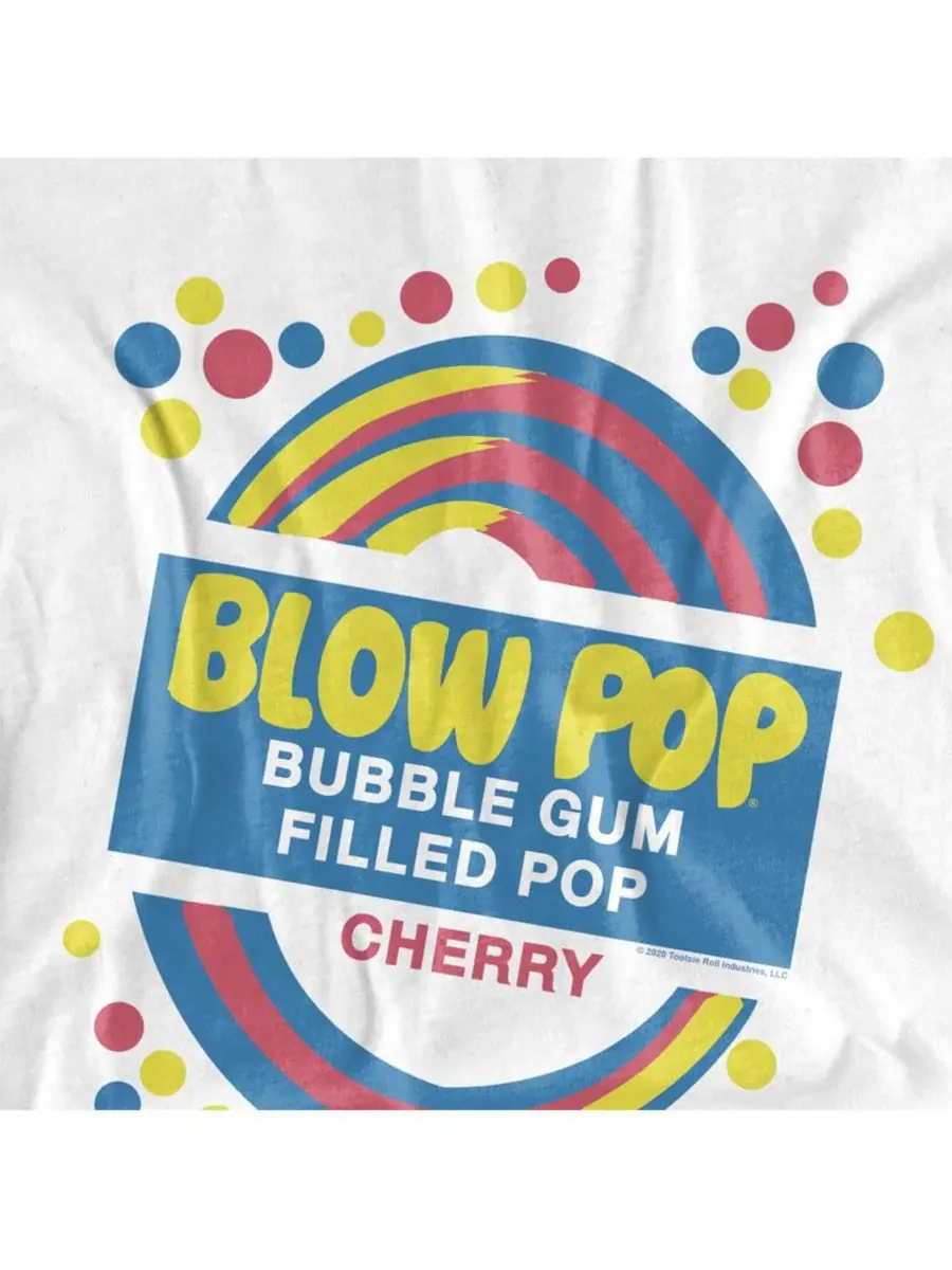Мужская футболка с логотипом Blow Pop Tootsie Roll — изображение 2 из 3, белый