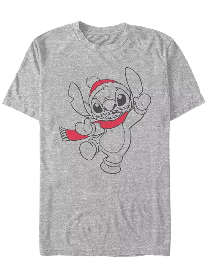 Мужская футболка с коротким рукавом Stitch Holiday Fifth Sun — изображение 1 из 1, серый