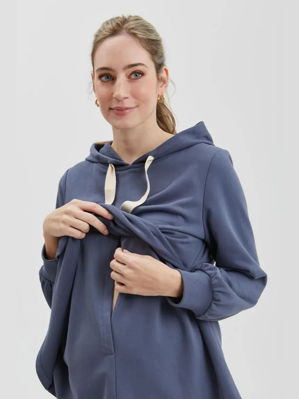 Худи Crosby для медсестер NOM Maternity — изображение 4 из 4, серый