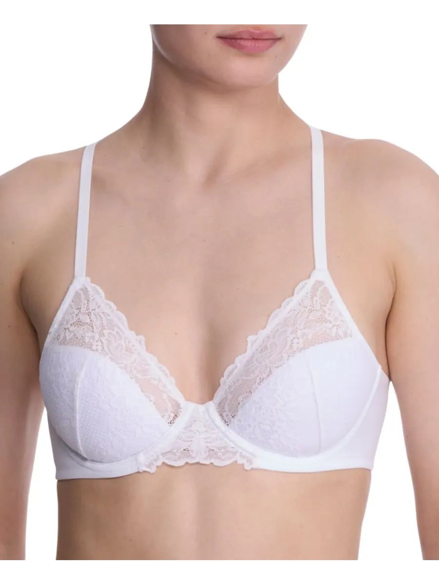 Женский бюстгальтер Heavenly Convertible Comfort Lace Contour Underwire Bra 722314 Natori — изображение 1 из 6, белый