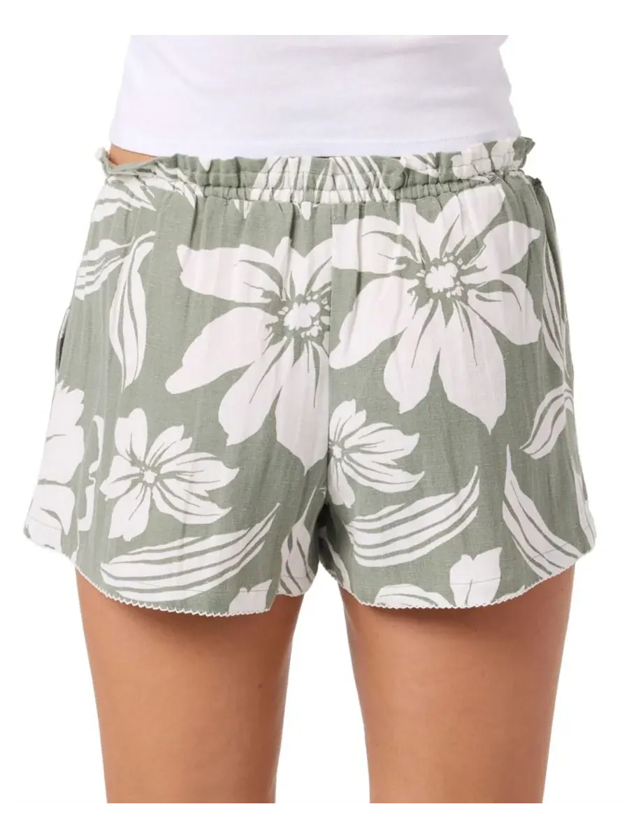 Женские шорты Layne Floral Relaxed Pull-On O'Neill — изображение 4 из 4, светло-серый