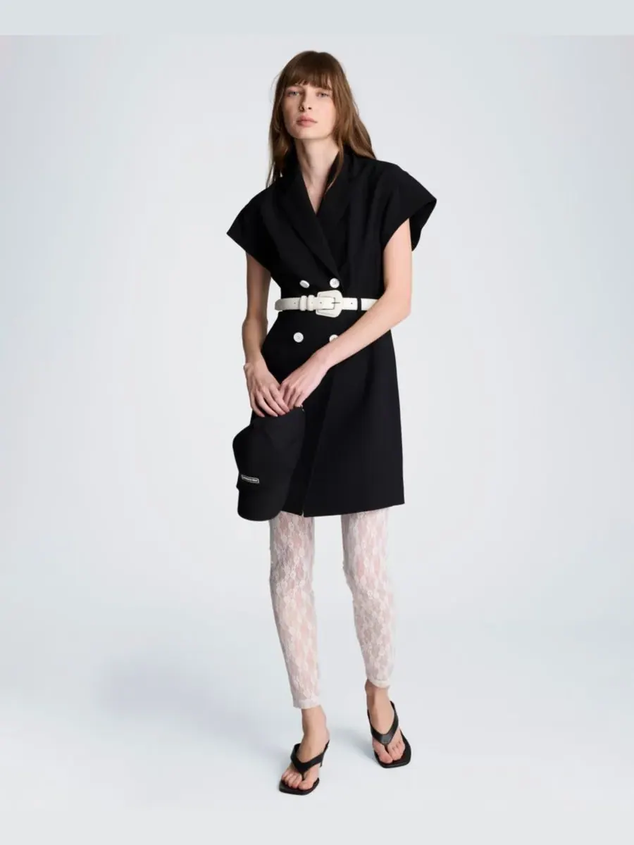 Женское мини-платье-тренч со спущенными плечами Kenneth Cole — изображение 2 из 5, черный
