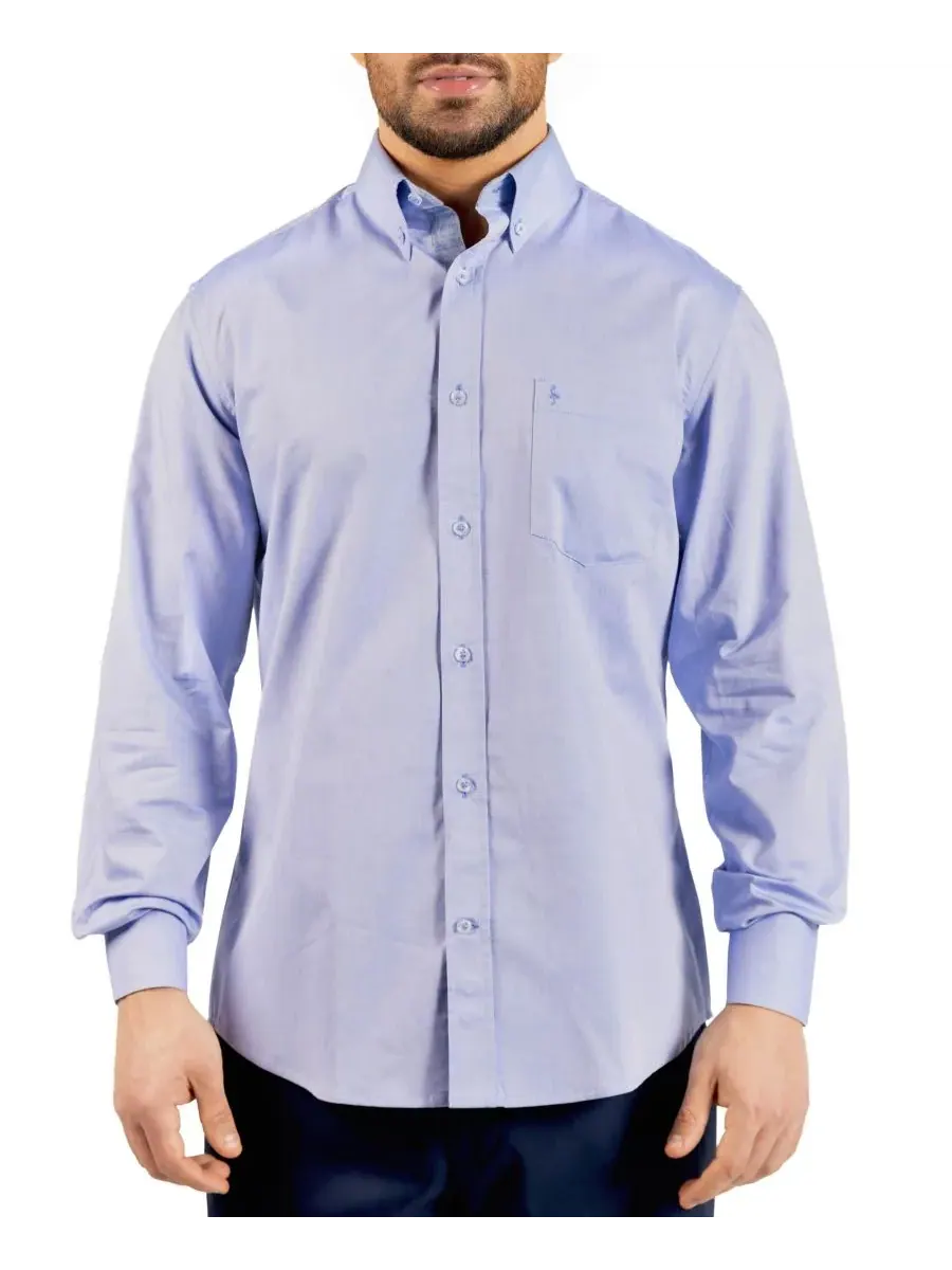 Мужская рубашка с длинным рукавом Signature Oxford Tailorbyrd — изображение 1 из 3, синий