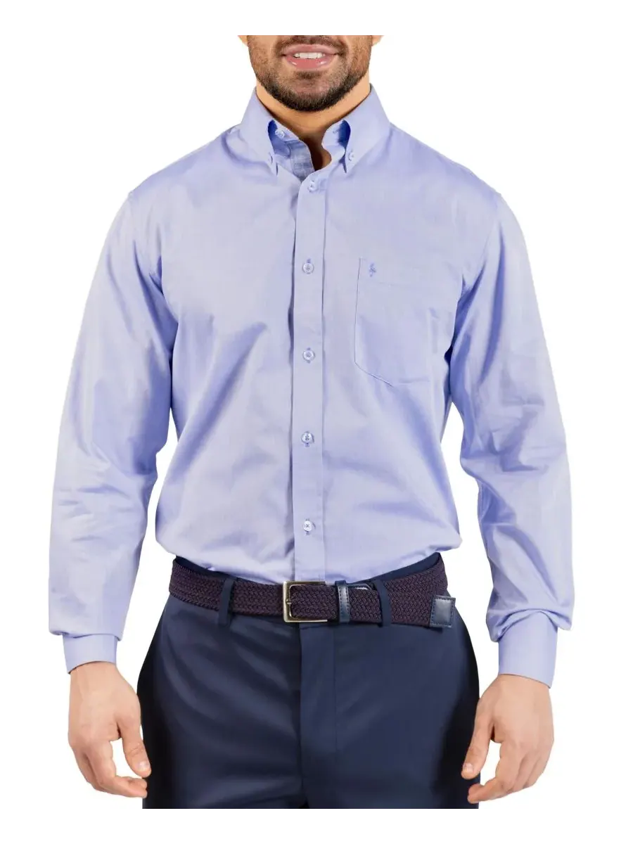 Мужская рубашка с длинным рукавом Signature Oxford Tailorbyrd — изображение 2 из 3, синий
