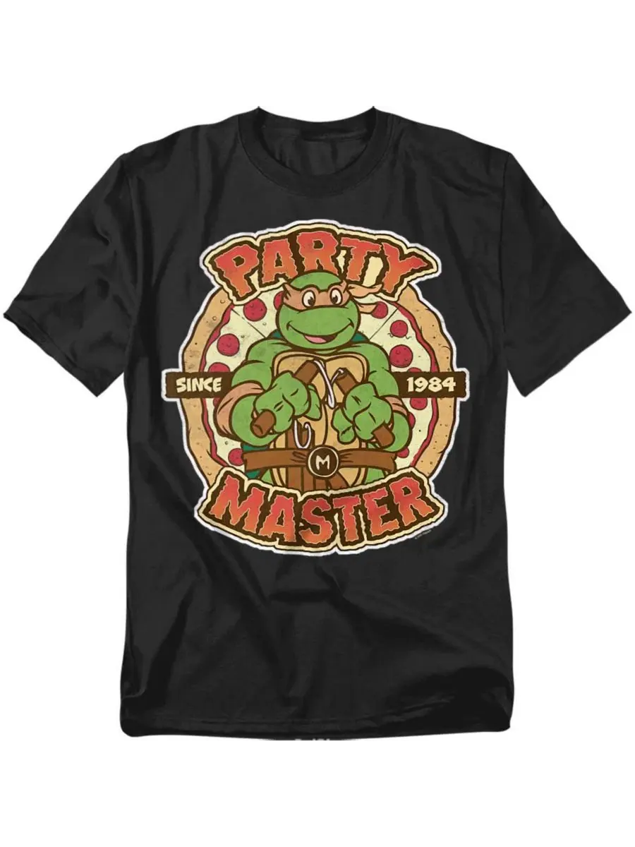 Футболка с длинным рукавом, с принтом Teenage Mutant Ninja Turtles — изображение 1 из 3, черный