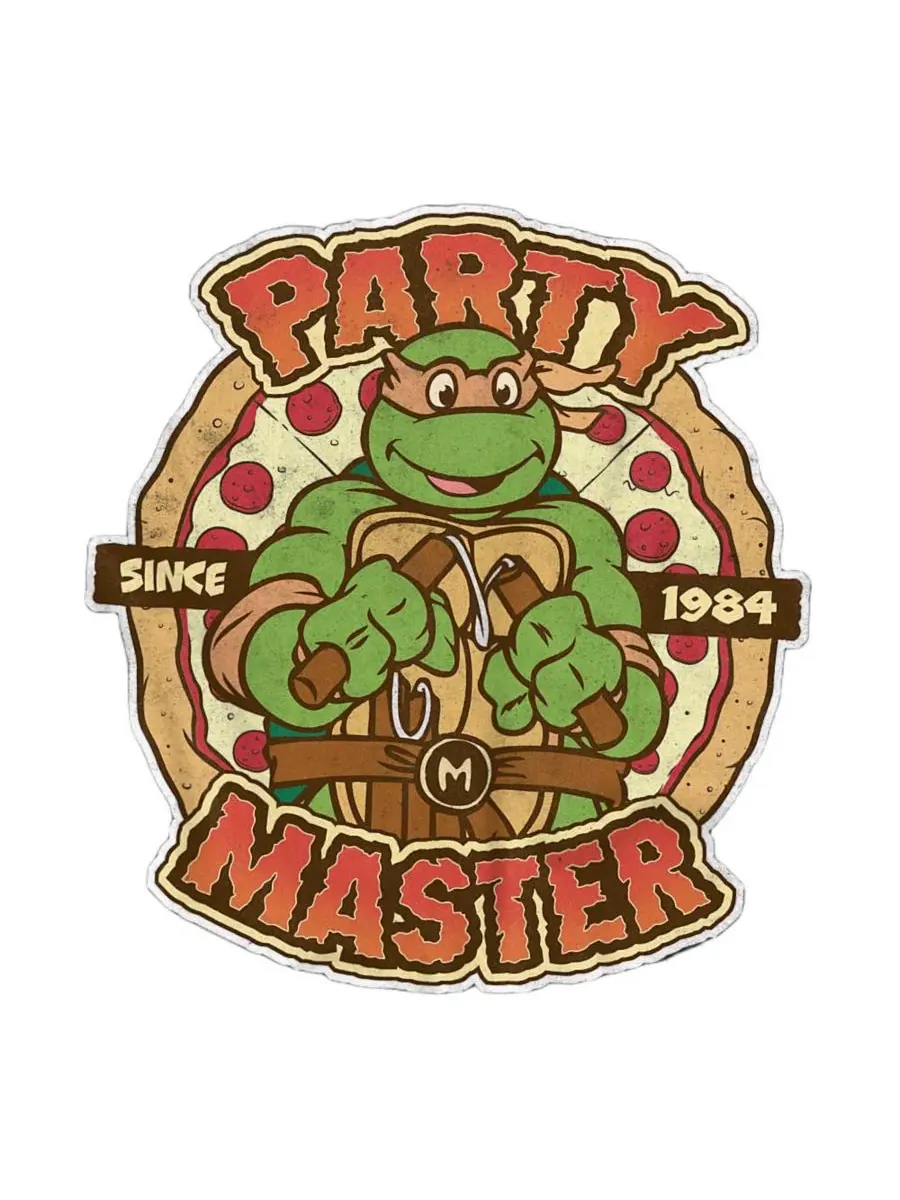 Футболка с длинным рукавом, с принтом Teenage Mutant Ninja Turtles — изображение 2 из 3, черный