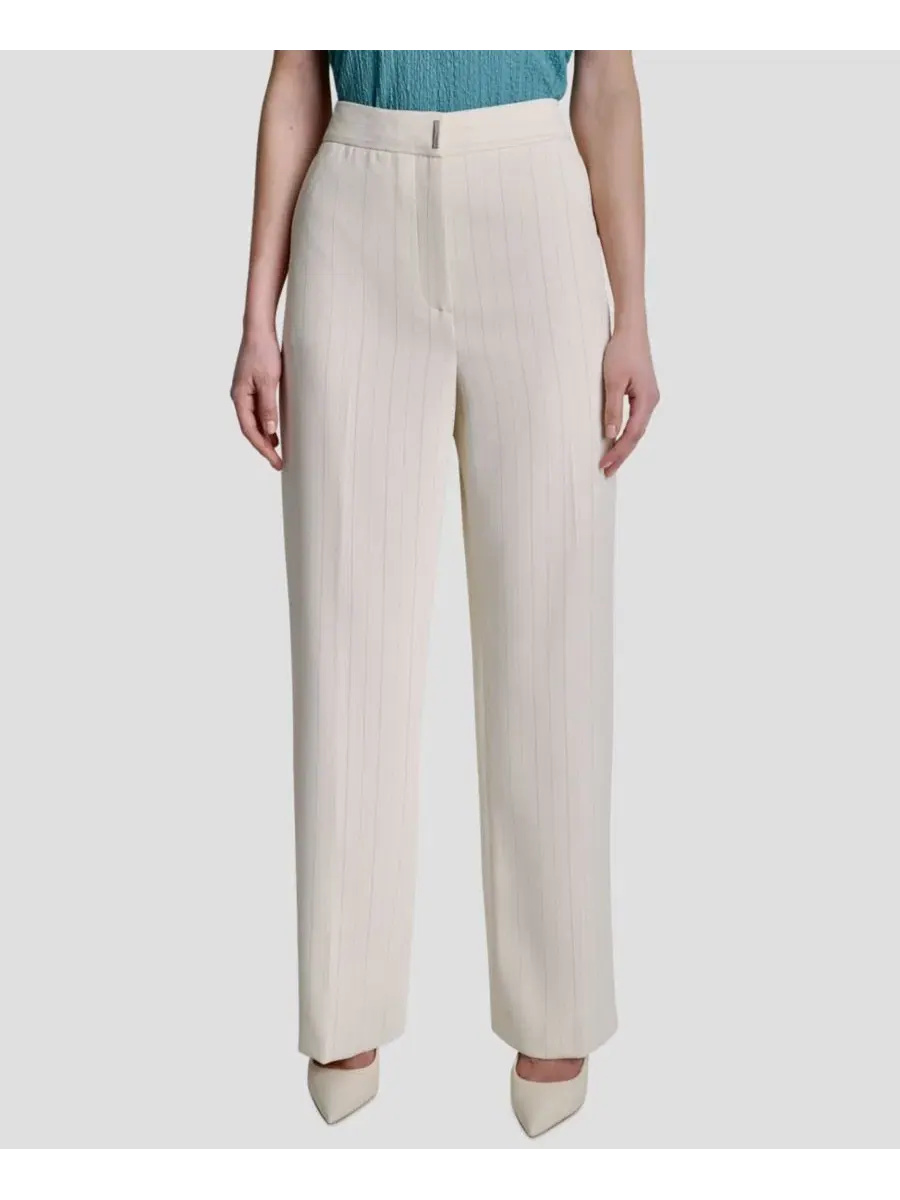 Женские брюки прямого кроя с полосками DKNY