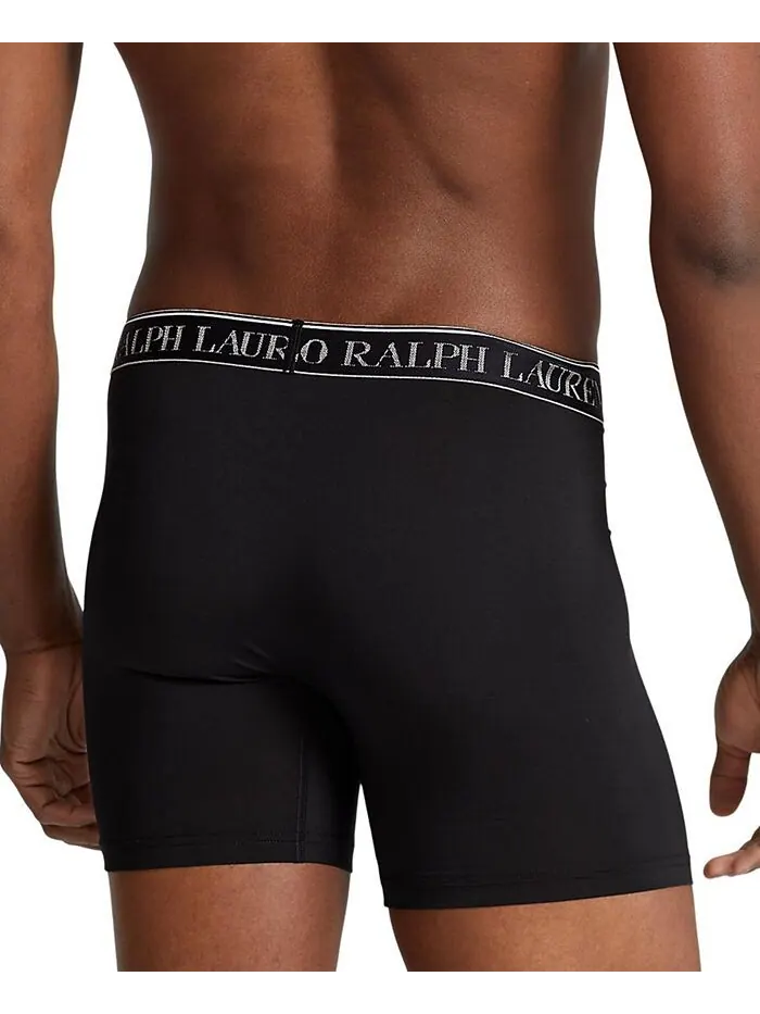 Мужские трусы-боксеры стрейч классического кроя (5 шт.) Polo Ralph Lauren — изображение 10 из 14, синий/черный/серый