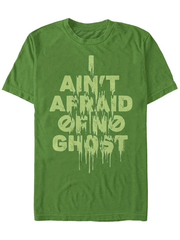 Мужская футболка с короткими рукавами и надписью Ain'T Afraid of No Ghost Slime Fifth Sun — изображение 1 из 1, изумруд