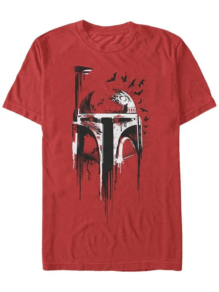 Мужская футболка Fear The Fett с короткими рукавами и круглым вырезом Fifth Sun — изображение 1 из 1, красный