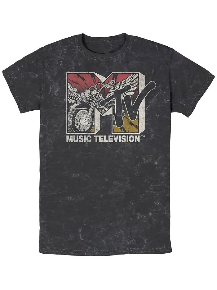 Мужская футболка с коротким рукавом MTV Music Ride Fifth Sun — изображение 1 из 1, черный