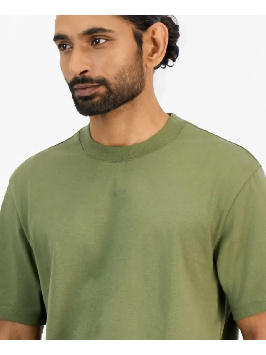 Футболка с принтом Dapolino Heavy Single Jersey Logo Hugo Boss — изображение 3 из 4, зеленый