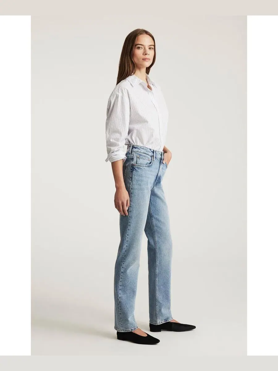 Женские джинсы прямого кроя с высокой посадкой New York High-Rise Straight-Leg Mavi Jeans — изображение 4 из 6