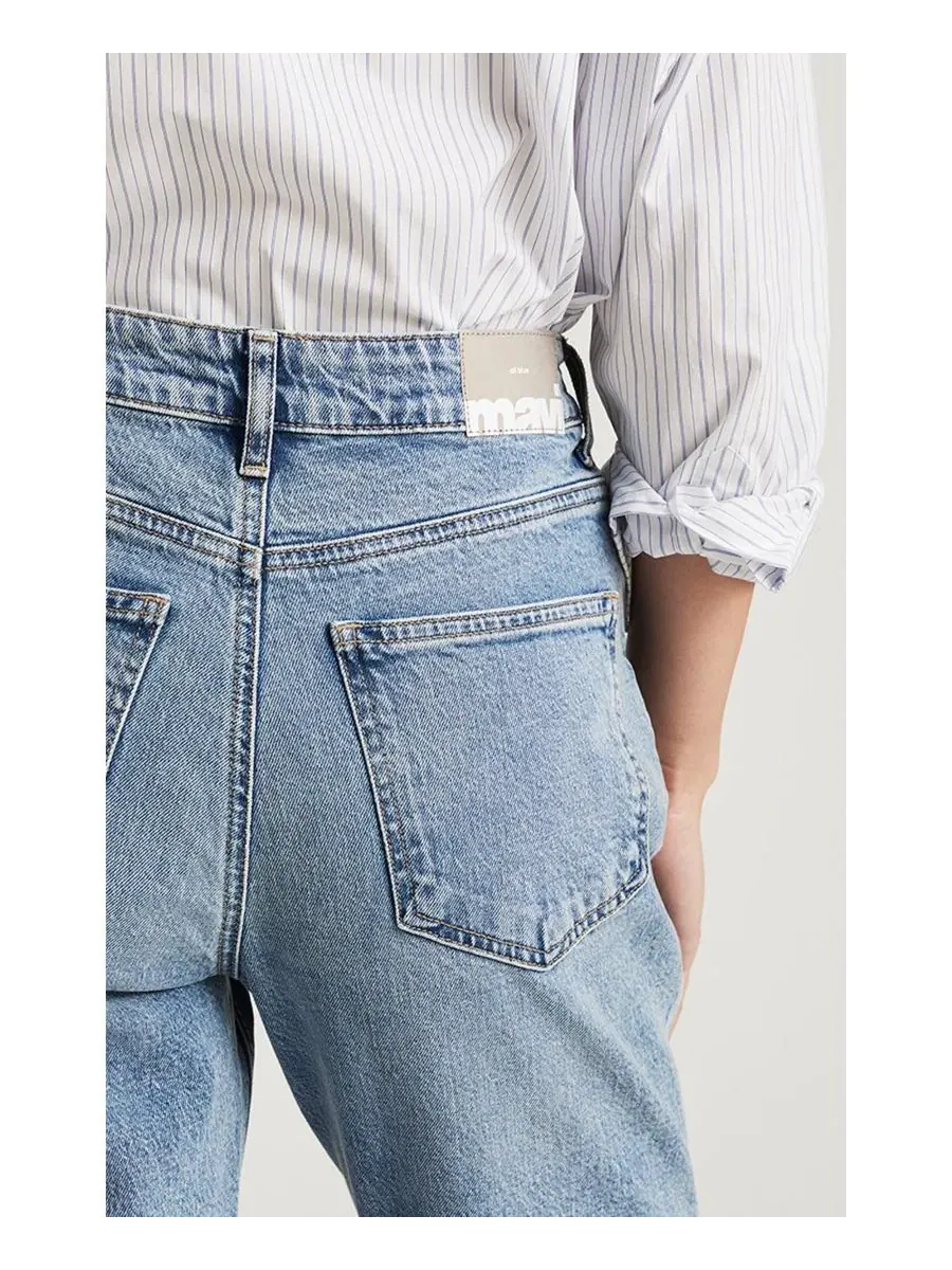 Женские джинсы прямого кроя с высокой посадкой New York High-Rise Straight-Leg Mavi Jeans — изображение 6 из 6