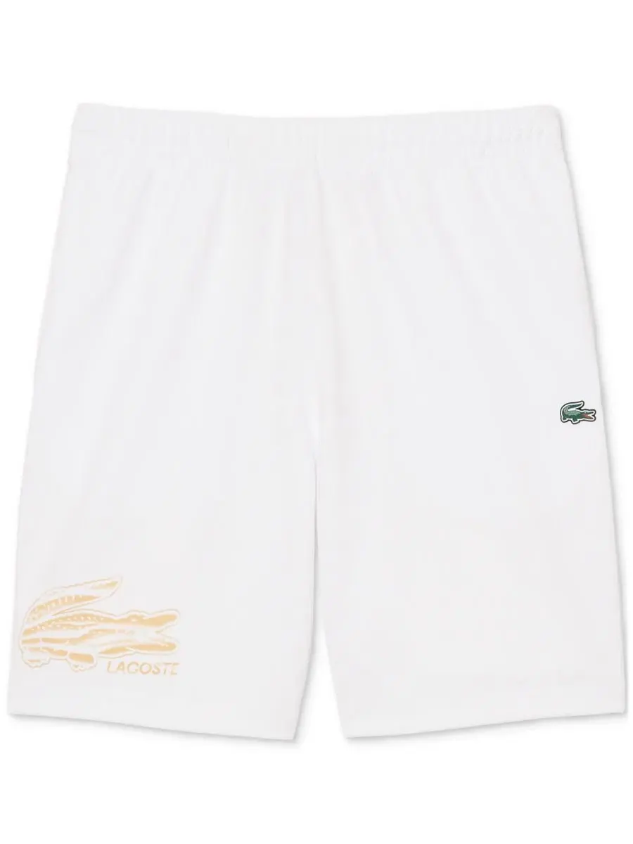 Шорты мужские Lacoste с эластичным поясом — изображение 3 из 4, белый