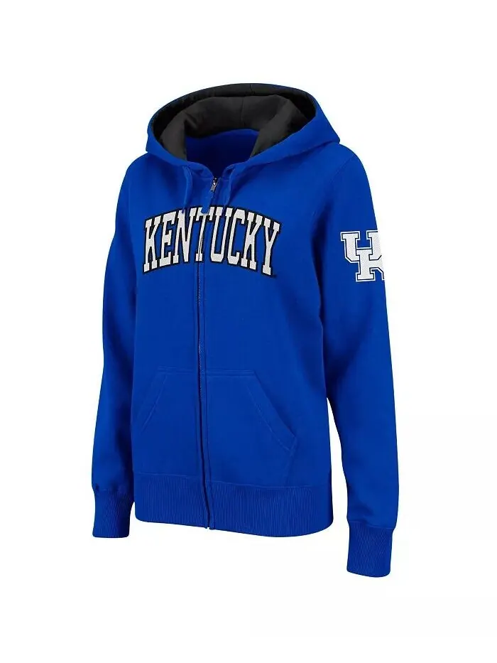 Женская худи с молнией во всю длину и арочным названием Kentucky Wildcats Colosseum — изображение 1 из 1, черный