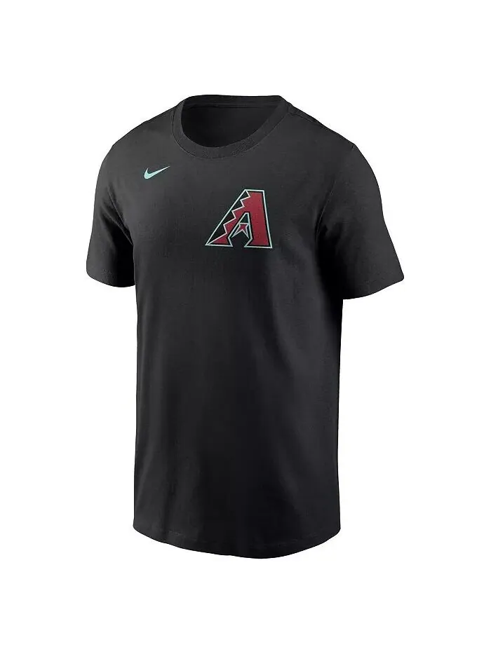 Мужская футболка Alek Thomas Black Arizona Diamondbacks 2024 Fuse с именем и номером Nike — изображение 2 из 3, черный
