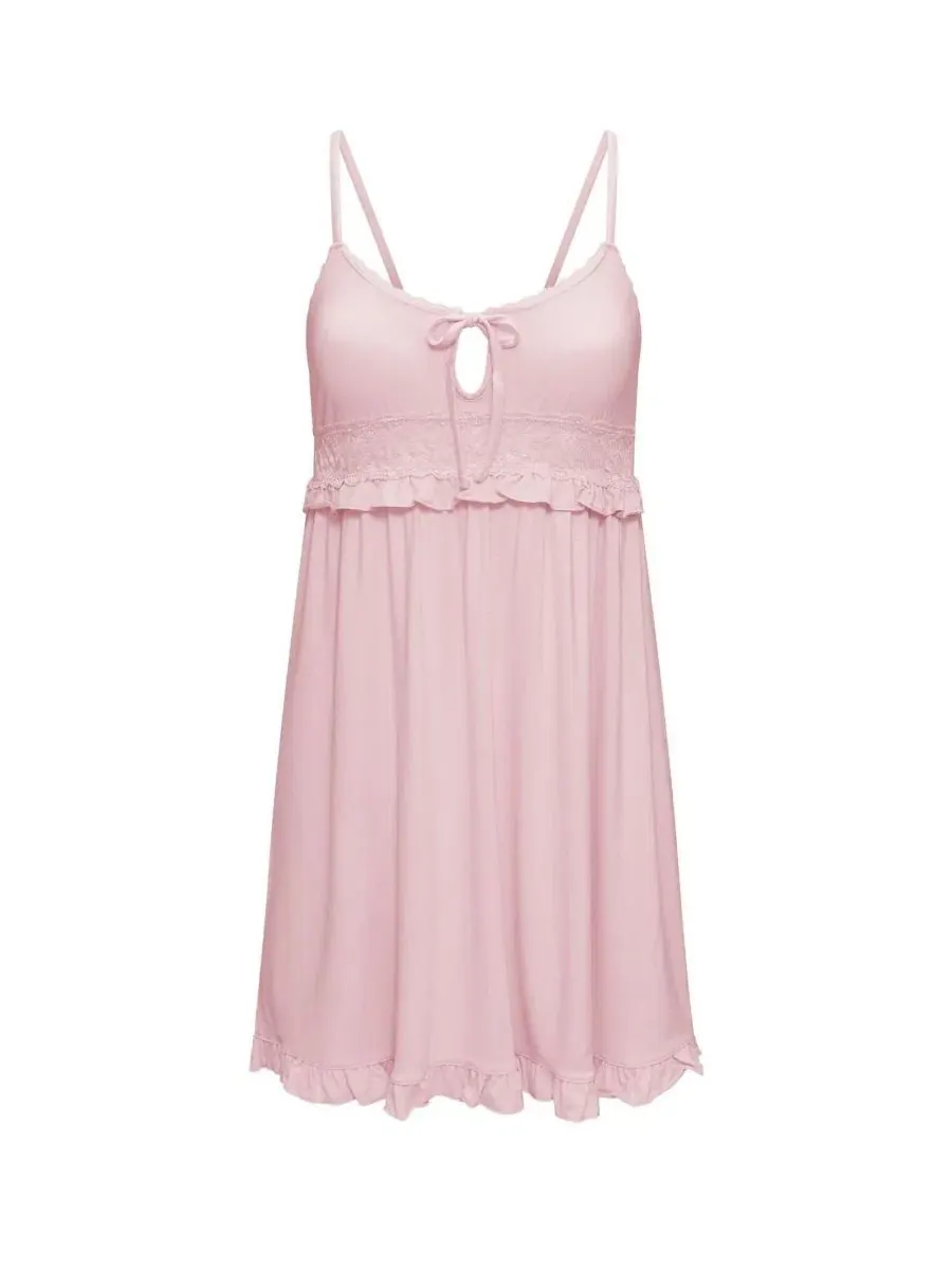 Комбинация Liza Scoop Neck Knit Slip Adore Me — изображение 5 из 5, розовый