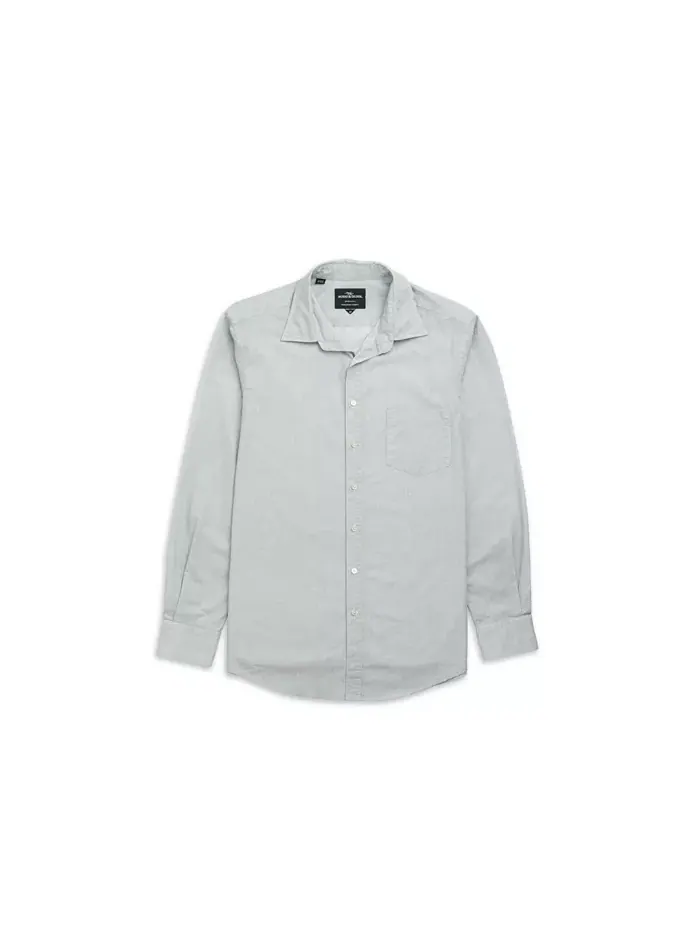 Мужская рубашка Mount Riley с длинным рукавом Slim Fit Rodd & Gunn — изображение 2 из 6, зеленый
