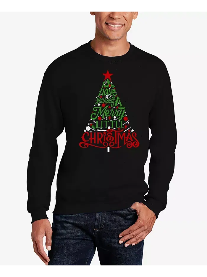 Мужская толстовка с принтом "Have Yourself a Merry Little Christmas" La Pop Art — изображение 1 из 3, черный