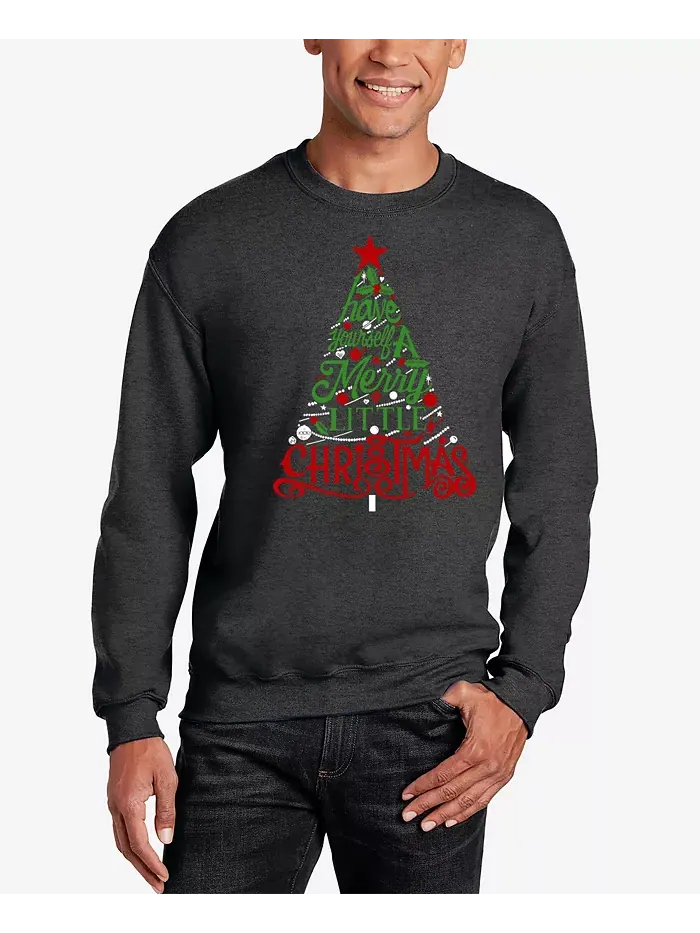 Мужская толстовка с принтом "Have Yourself a Merry Little Christmas" La Pop Art — изображение 1 из 3, серый