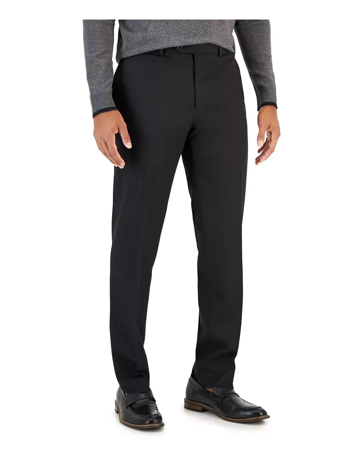 Мужские костюмы Flex Plain Slim Fit Van Heusen — изображение 3 из 12, глубокий черный