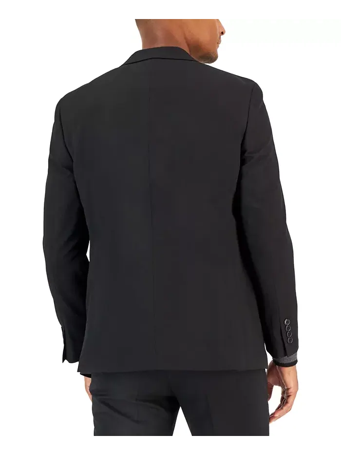 Мужские костюмы Flex Plain Slim Fit Van Heusen — изображение 5 из 12, глубокий черный