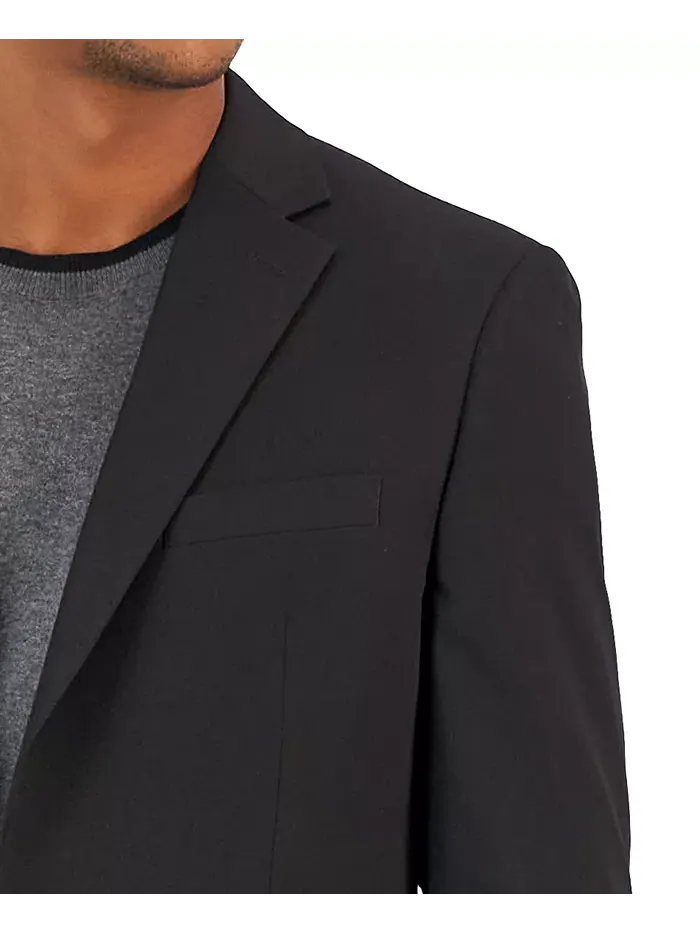 Мужские костюмы Flex Plain Slim Fit Van Heusen — изображение 6 из 12, глубокий черный