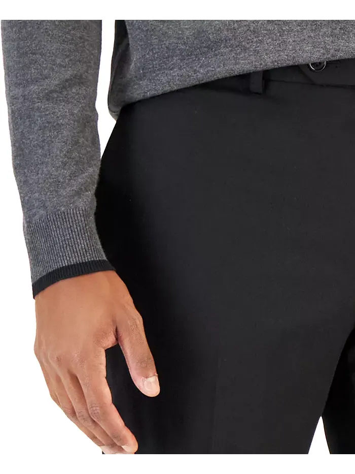 Мужские костюмы Flex Plain Slim Fit Van Heusen — изображение 7 из 12, глубокий черный