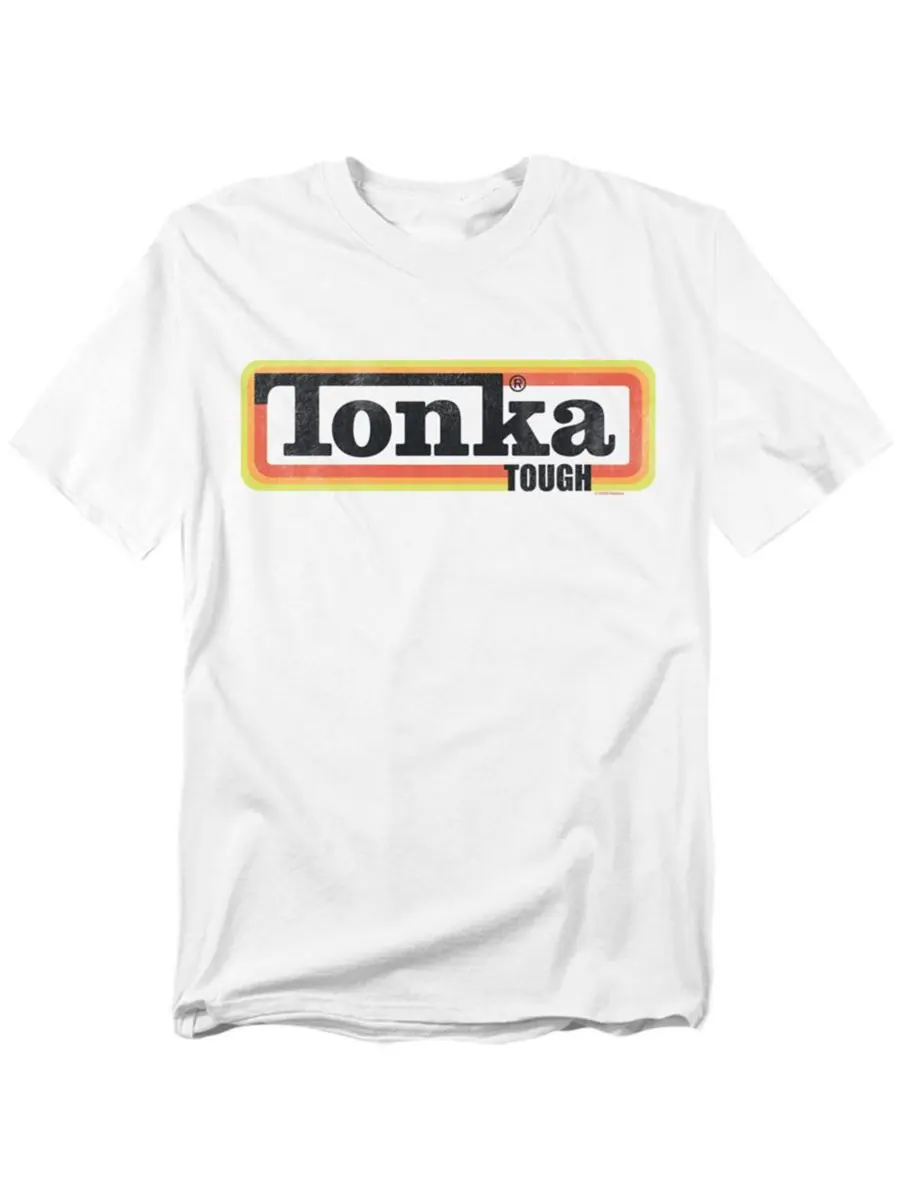 Футболка Tonka Tough Box Logo больших размеров Hasbro+ — изображение 1 из 3, белый