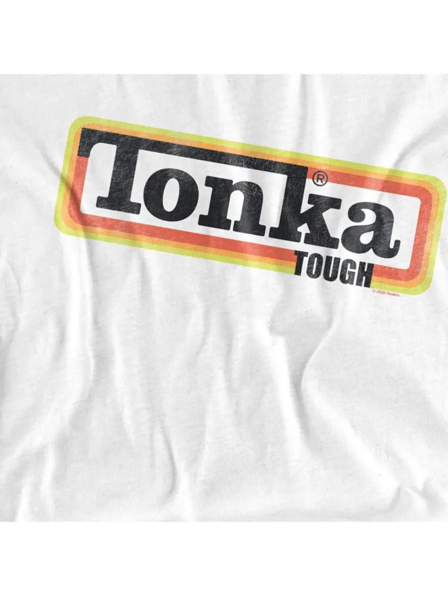 Футболка Tonka Tough Box Logo больших размеров Hasbro+ — изображение 2 из 3, белый