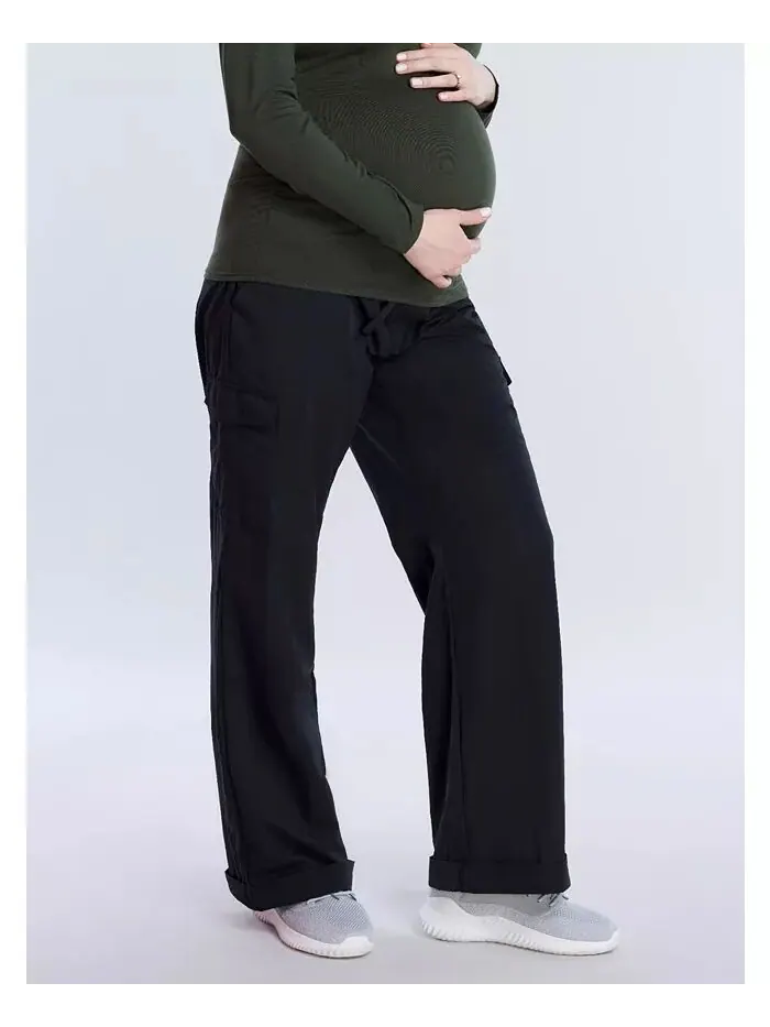 Женские брюки-карго свободного кроя Under the Belly Utility - Материнство Motherhood Maternity — изображение 3 из 4, черный