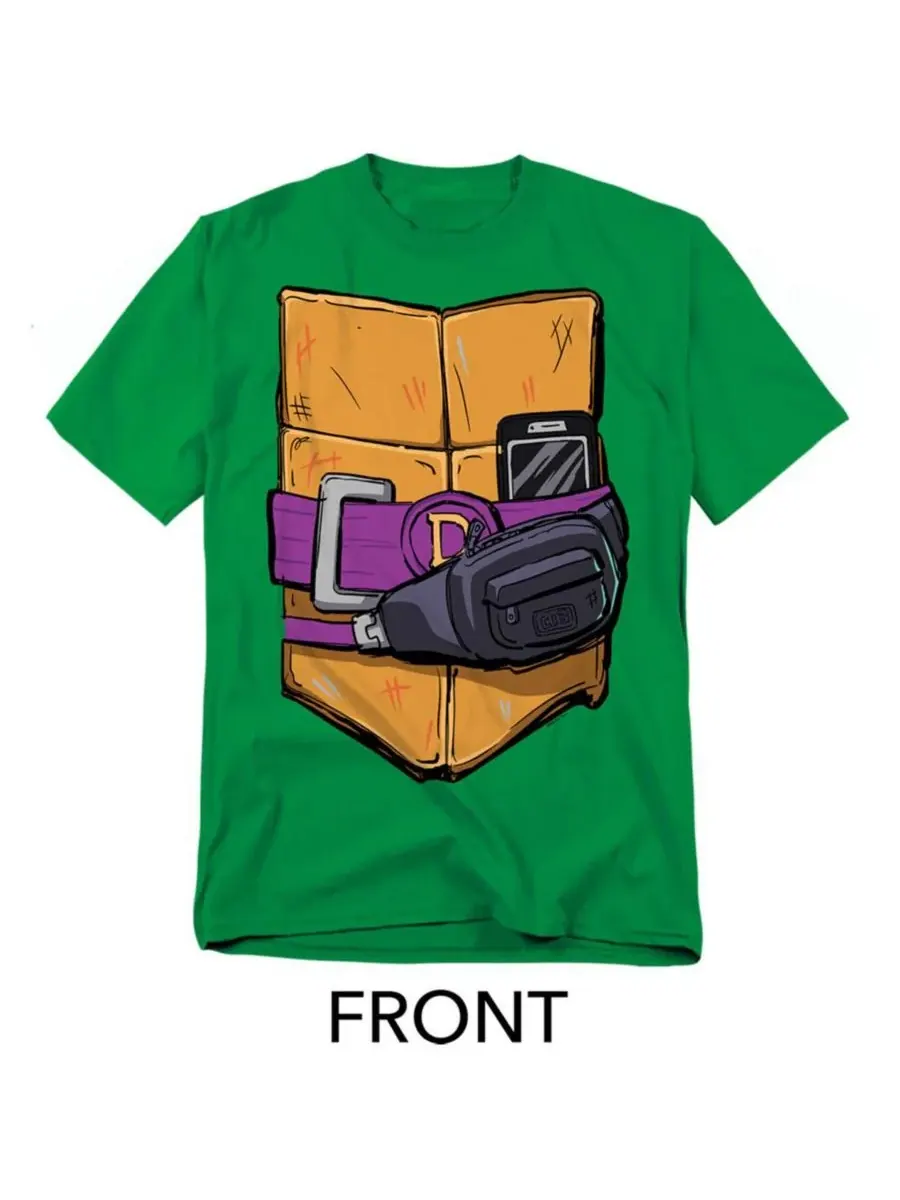 Футболка Big & Tall Mayhem Donatello Shell с изображением передней и задней части Teenage Mutant — изображение 2 из 3