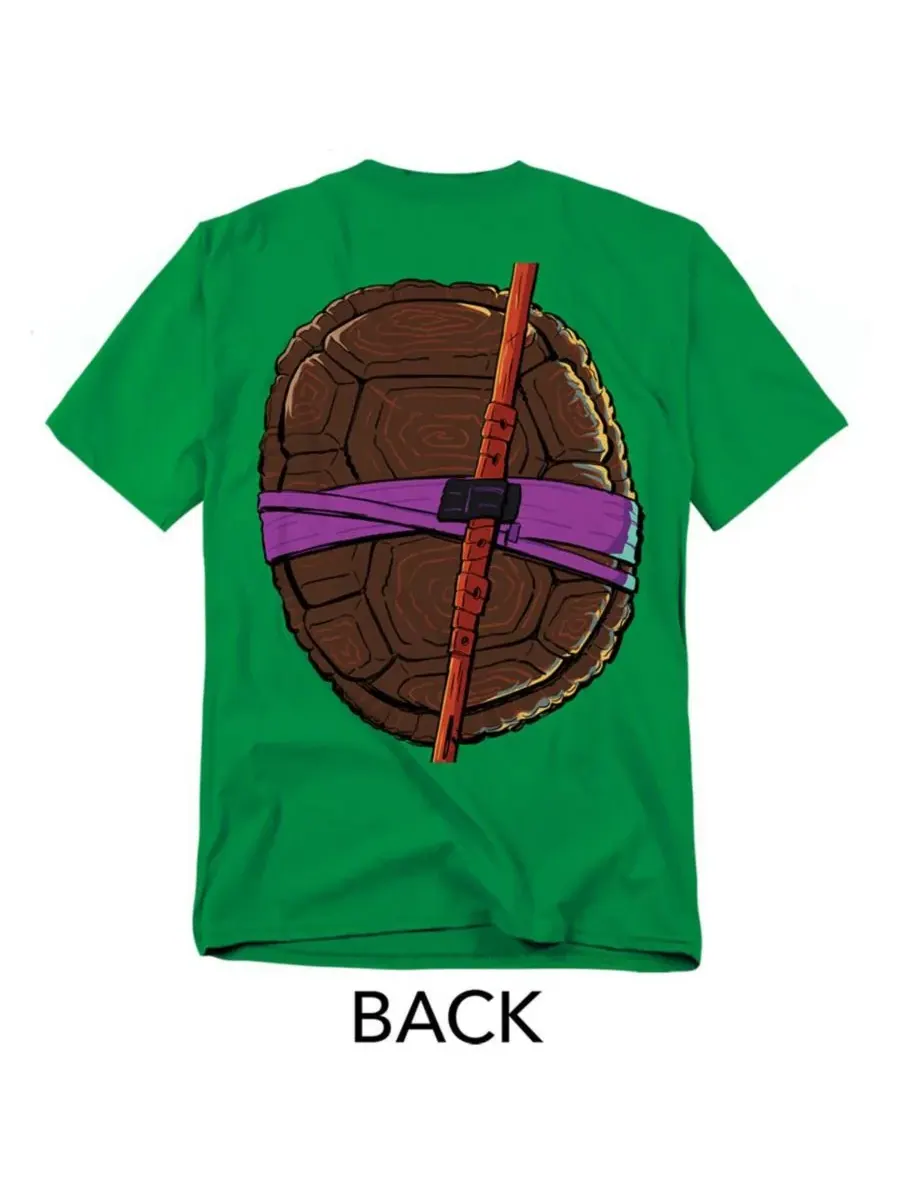 Футболка Big & Tall Mayhem Donatello Shell с изображением передней и задней части Teenage Mutant — изображение 3 из 3