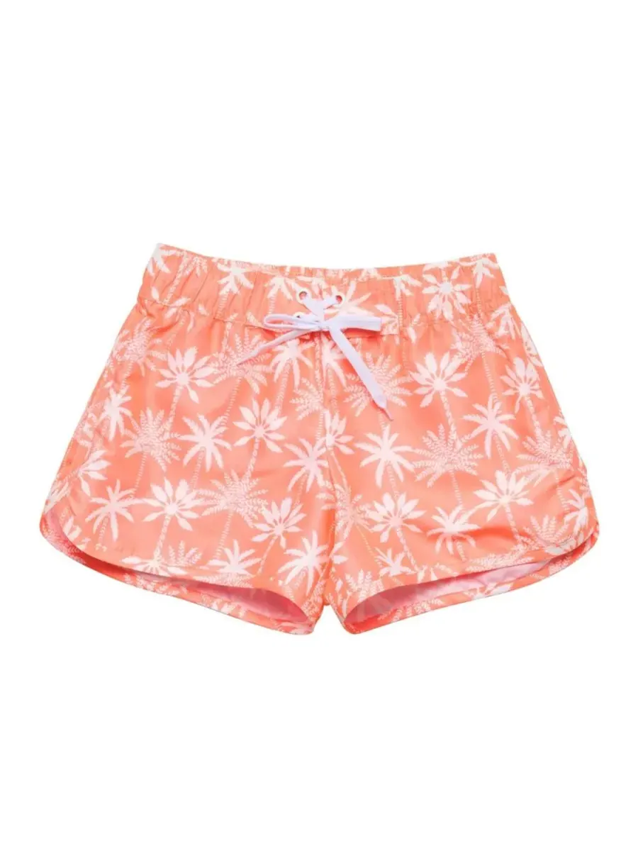 Шорты для серфинга Big Girls Cali Palms из переработанных материалов Snapper Rock — изображение 1 из 3, оранжевый
