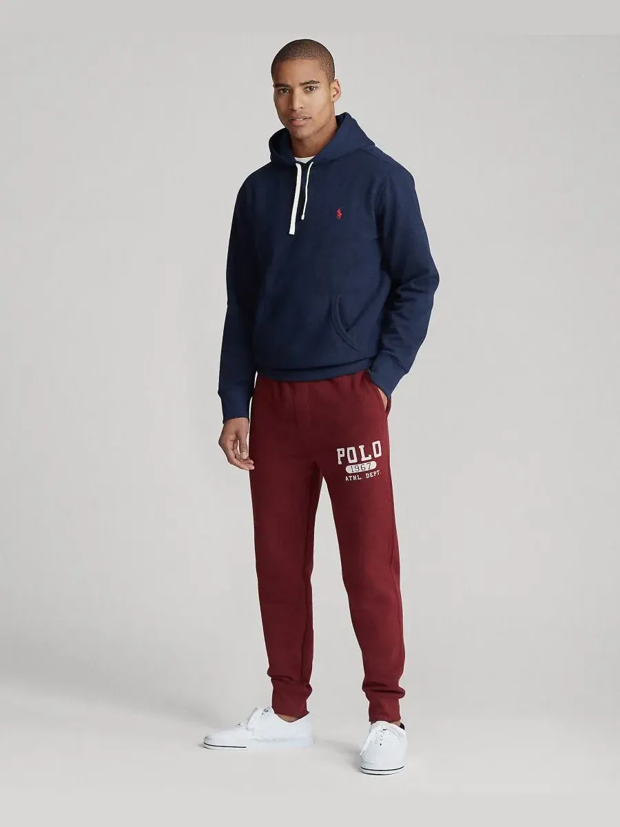 Мужская флисовая толстовка с капюшоном Polo Ralph Lauren — изображение 3 из 4, темно-синий